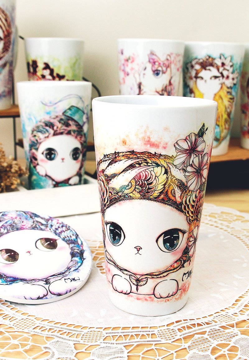 好喵大容量拿铁杯-趴趴猫 - 咖啡杯/马克杯 - 其他材质 