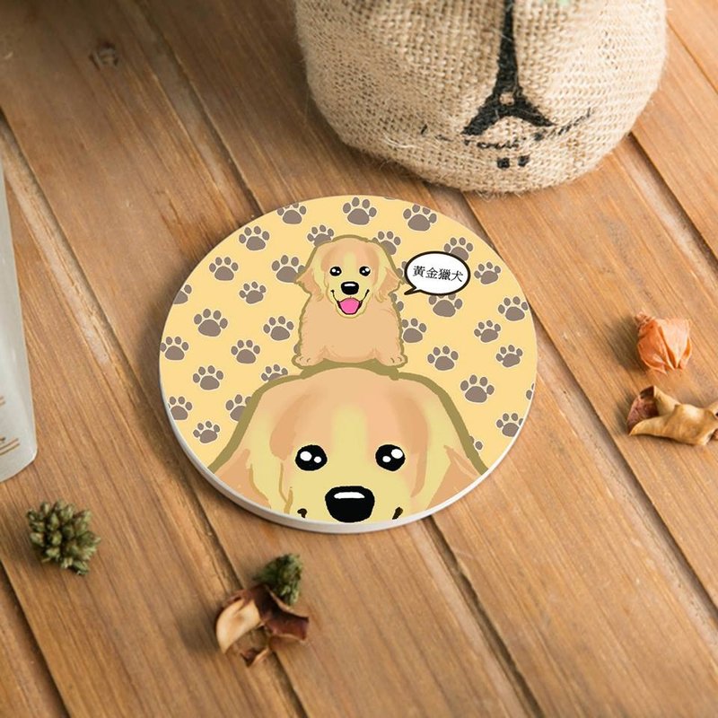 ★GiftPaint★定制毛小孩陶瓷吸水杯垫 - 其他 - 瓷 白色