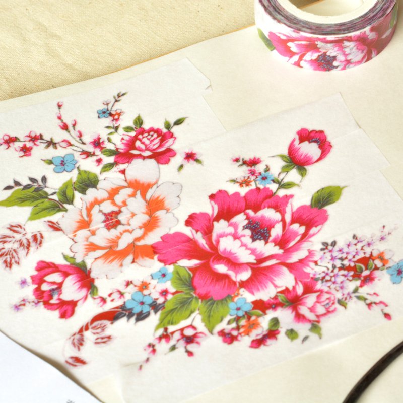 【岛屿记忆】花布组曲-白花仔布 - 纸胶带 - 纸 多色