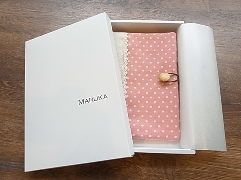 轻暖粉红点点书衣 - 其他 - 棉．麻 粉红色