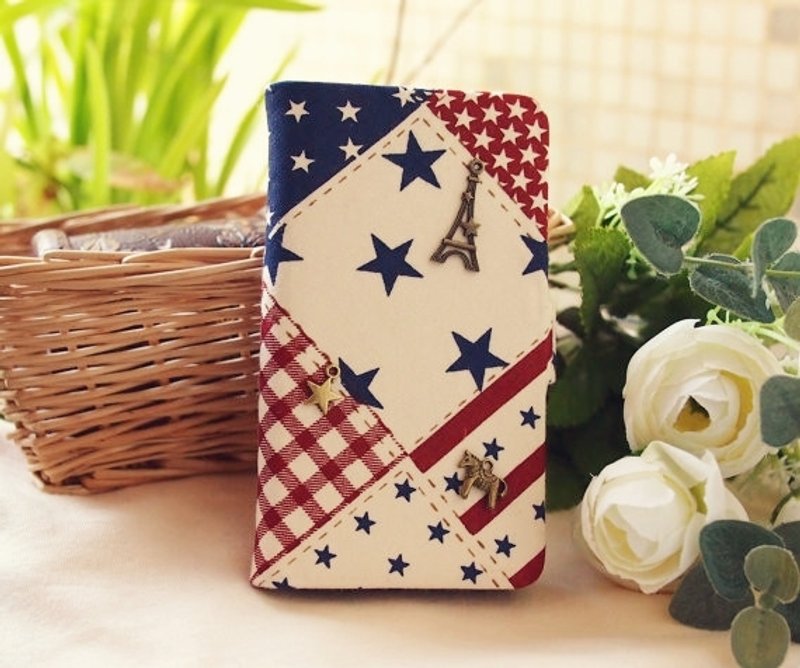 布艺 复古米黄色美国风星星 手机套 保护套 Samsung Galaxy Note2 Note3 Note4 S5 S4 S3 S2 LG Nexus 4 5 6 G2 G3 - 手机壳/手机套 - 其他材质 多色