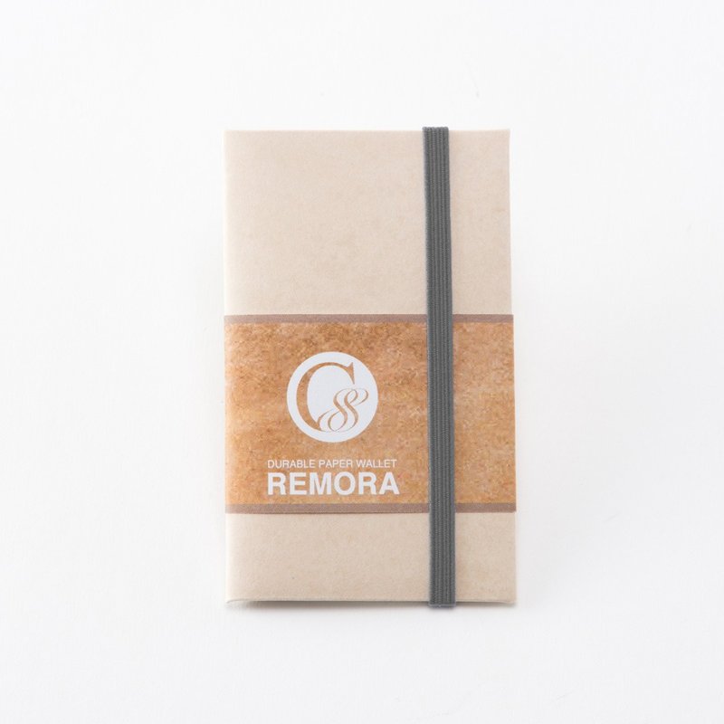 Durable Paper Wallet REMORA / Ivory&Gray - 皮夹/钱包 - 纸 白色