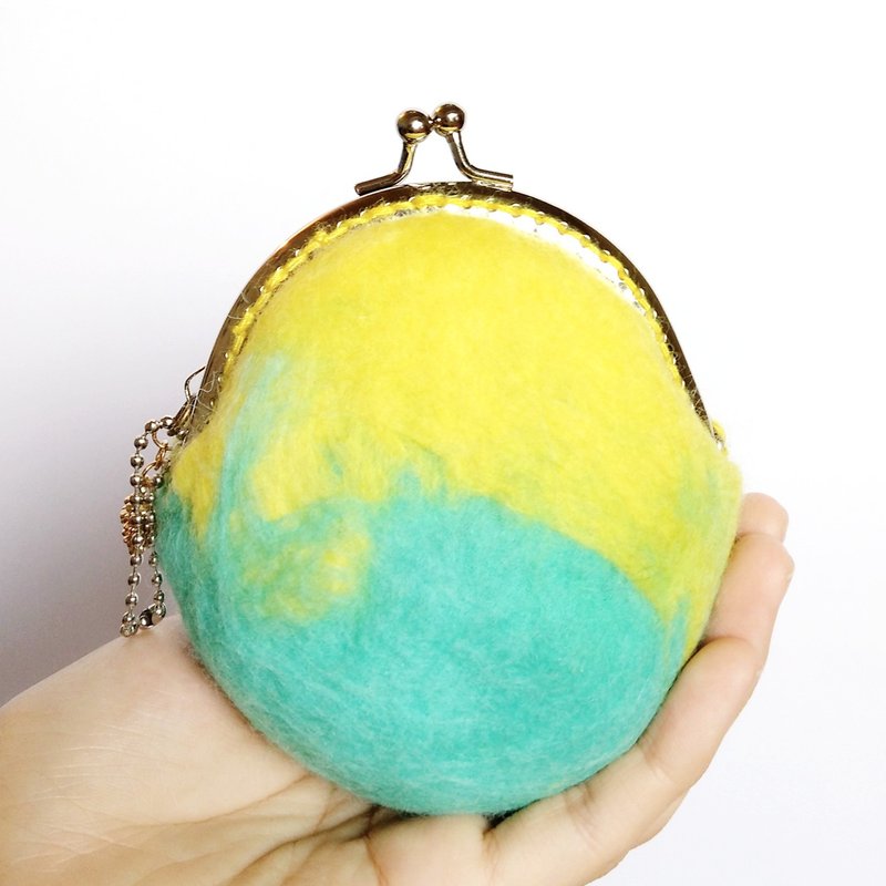 色彩选择 - 订制专属颜色/定制手工羊毛钱包 羊毛毡口金包 Felting Wallet - 零钱包 - 羊毛 多色