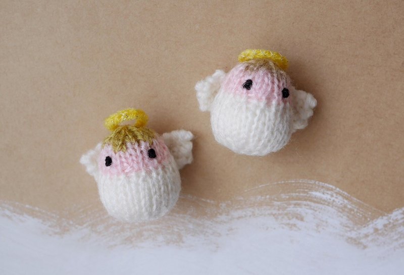 邱比特 ♧ 手织小磁铁 - 冰箱贴/磁贴 - 其他材质 白色