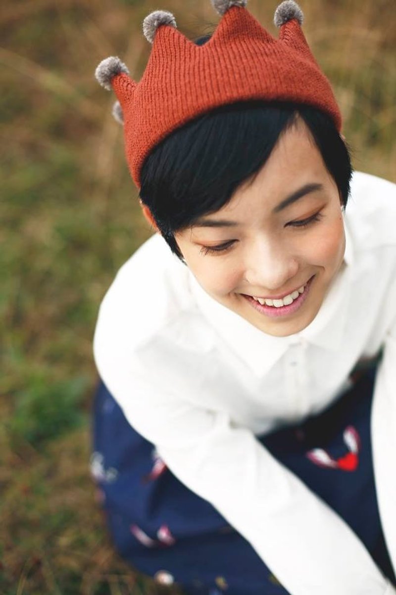 { B e L i t t l e P r i n c e } H a i r - B a n d －别忘了【小王子】的皇冠头带 发带 头饰（啡咖） *香港及台湾免运实施中* - 帽子 - 其他材质 橘色