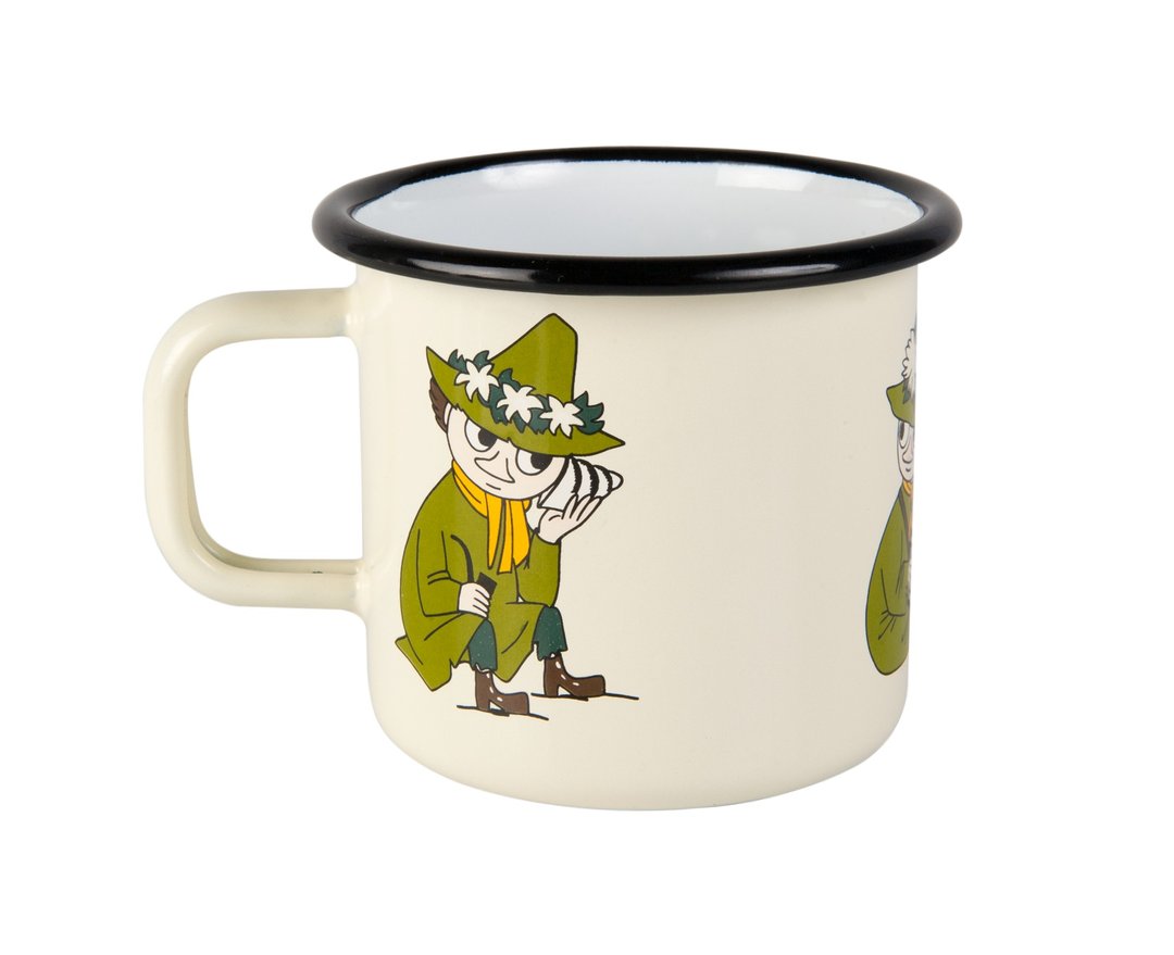 Moomin芬兰噜噜米珐琅马克杯3.7 dl (阿金) 圣诞节 耶誔节 交换礼物 - 咖啡杯/马克杯 - 纸 白色