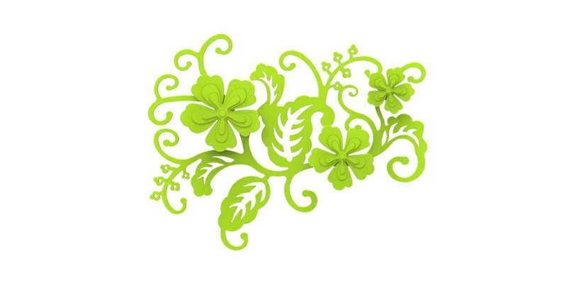 牡丹壁饰 GREEN 绿色 - 墙贴/壁贴 - 塑料 绿色