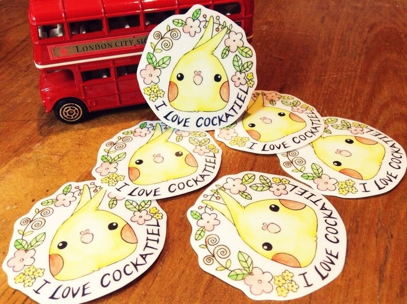 玄凤花圈 手绘防水贴纸组 - 贴纸 - 防水材质 