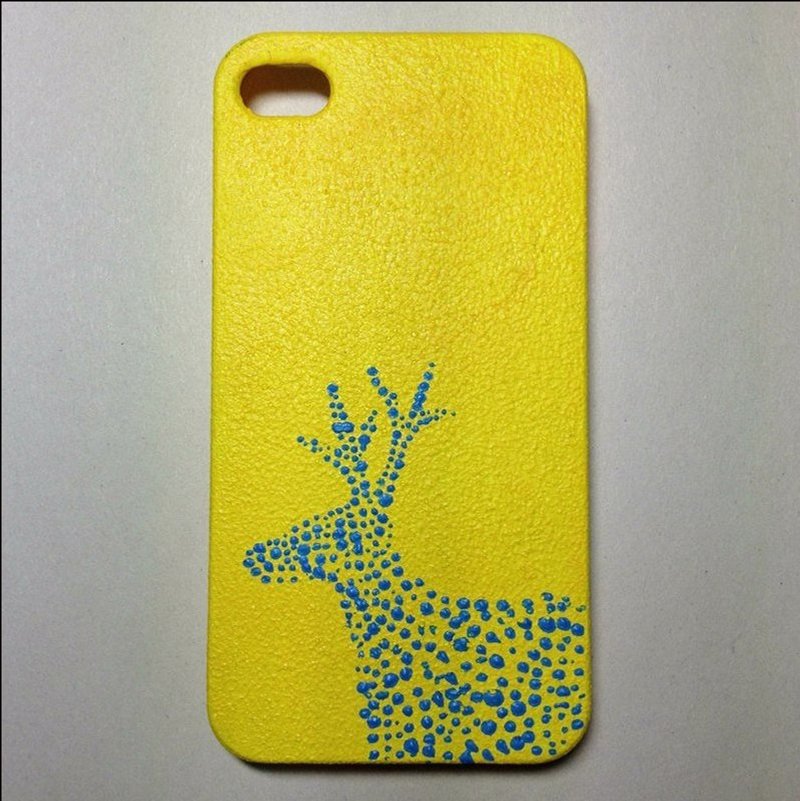 【手机壳上的动物园】蓝鹿鹿在黄森林 - 其他 - 其他材质 黄色