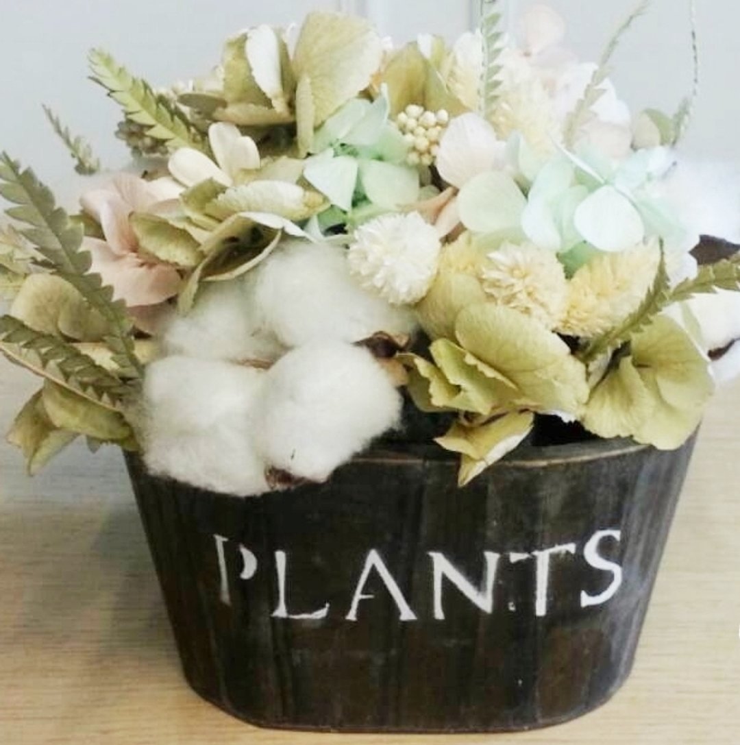 [Love flower decoration ] - 干燥花混不凋盆花 (需订制/附礼品包装袋) - 植栽/盆栽 - 植物．花 多色