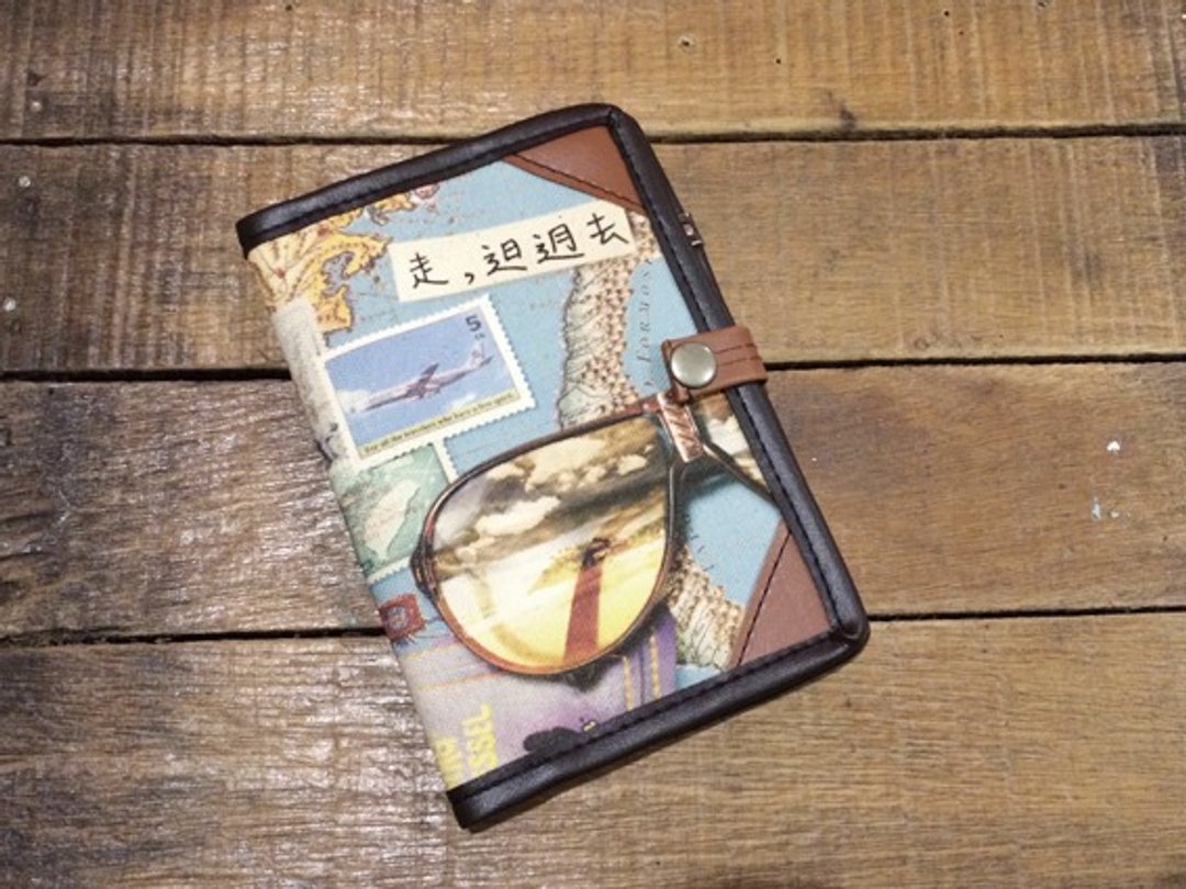护照套 passportcase-𨑨迌去-出游趣 礼物推荐 - 护照夹/护照套 - 人造皮革 蓝色