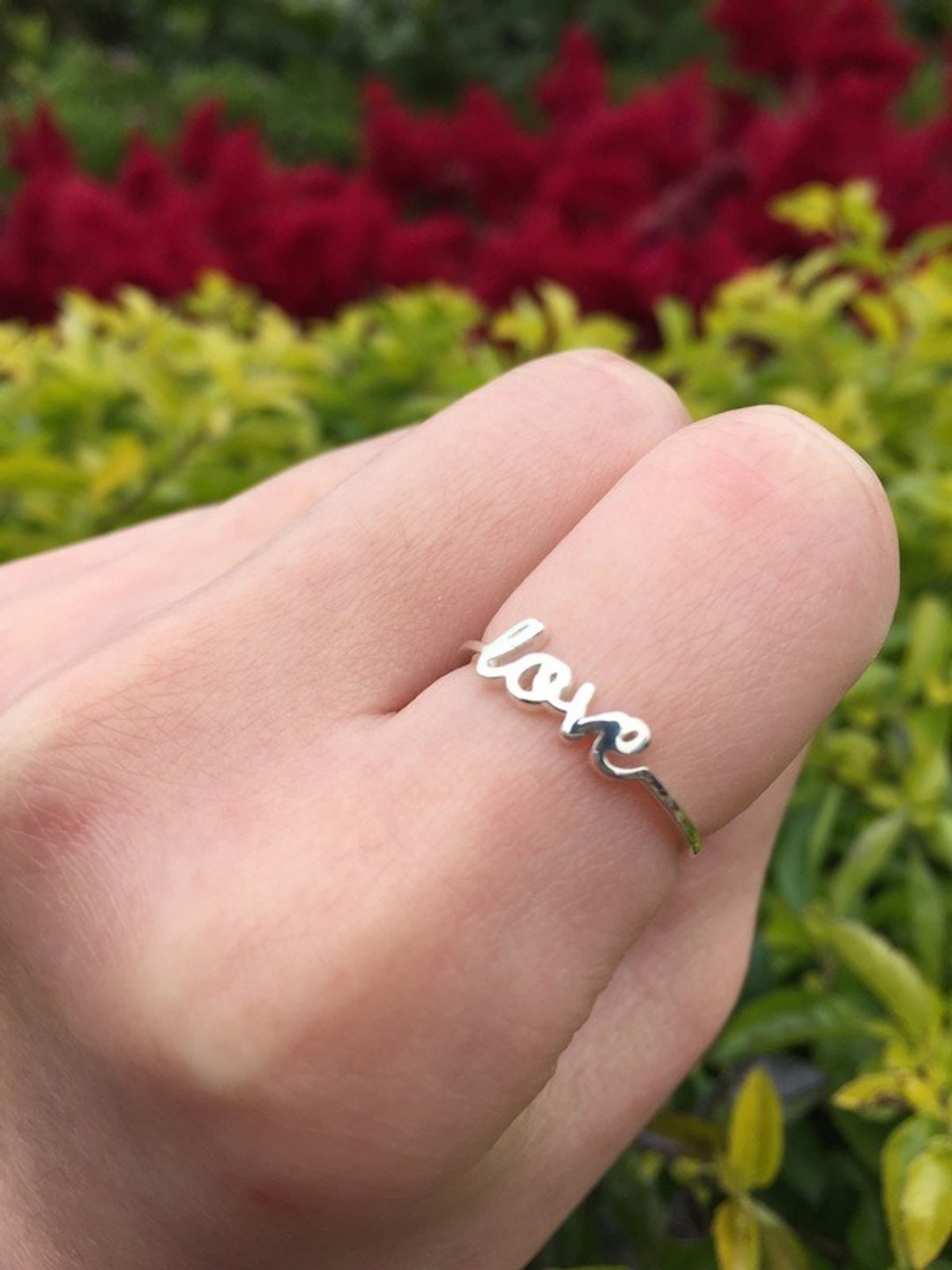 定制化饰物戒指  - 三维打印 x Teeny Ring x 个人化 - 戒指 - 其他金属 多色