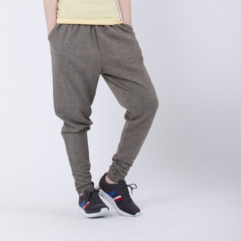 Clark 细条哈伦裤/墨绿 - 女装长裤 - 棉．麻 绿色