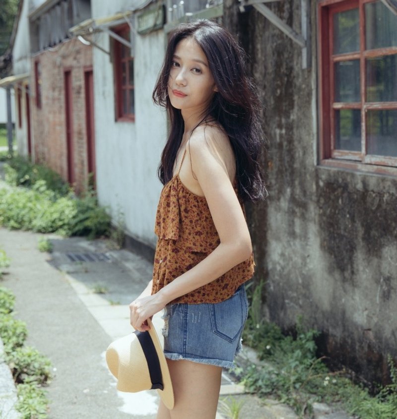 草地音乐季上衣 - 女装上衣 - 其他材质 橘色