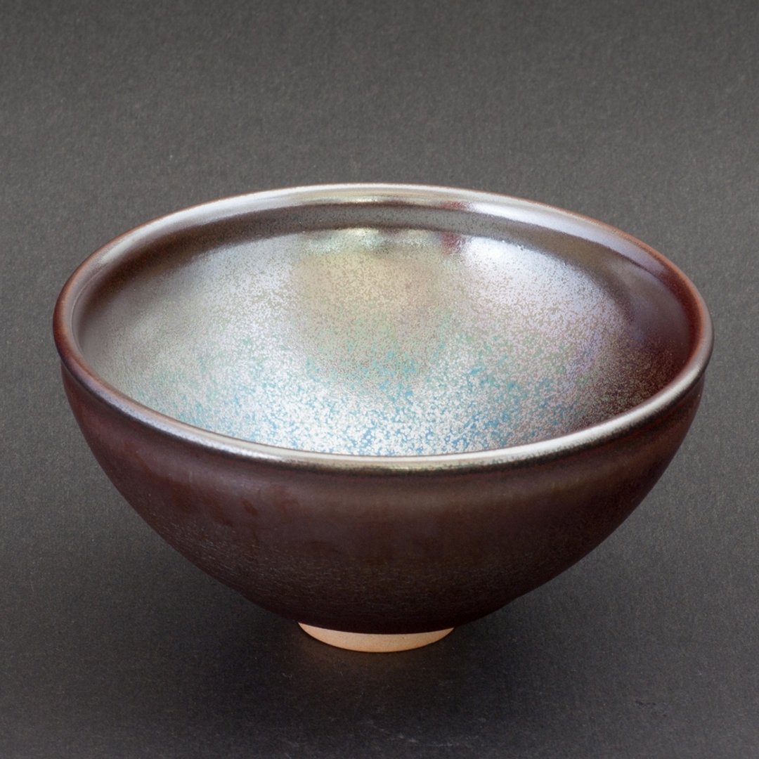 曜变蓝金天目 - 斗茶碗_圆融 | 极品手工茶道珍品 礼品收藏首选 - 茶具/茶杯 - 其他材质 金色
