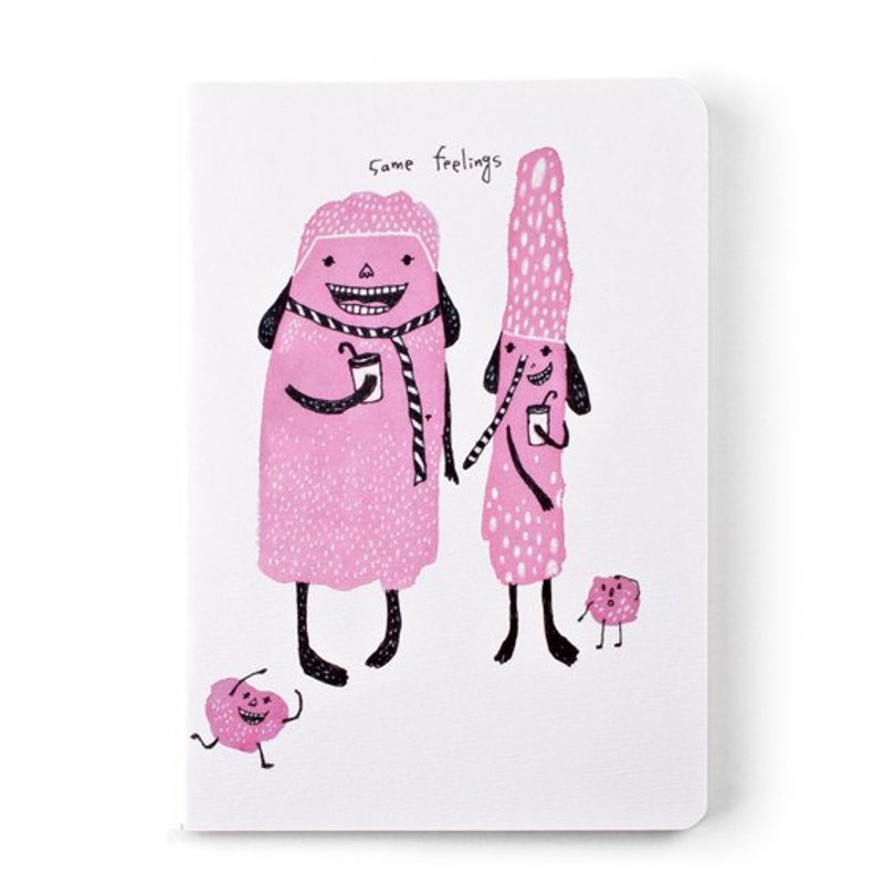 插画笔记本／和你的感觉一样！ - 笔记本/手帐 - 纸 白色
