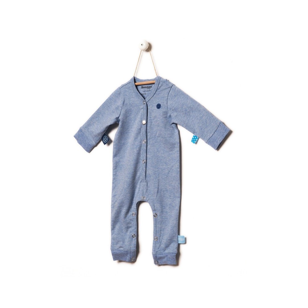 荷兰Snoozebaby 新生儿长袖连身衣-青瓷蓝/单一尺寸 - 其他 - 棉 蓝色