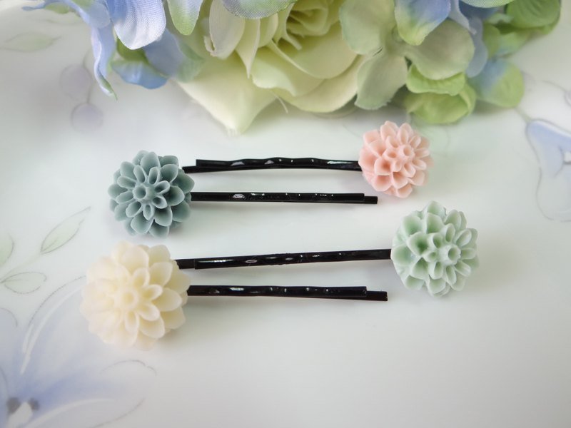 简约千层花浏海发夹 - 发饰 - 其他材质 多色