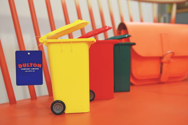 DULTON 迷你街道垃圾桶 - 笔筒/笔座 - 塑料 