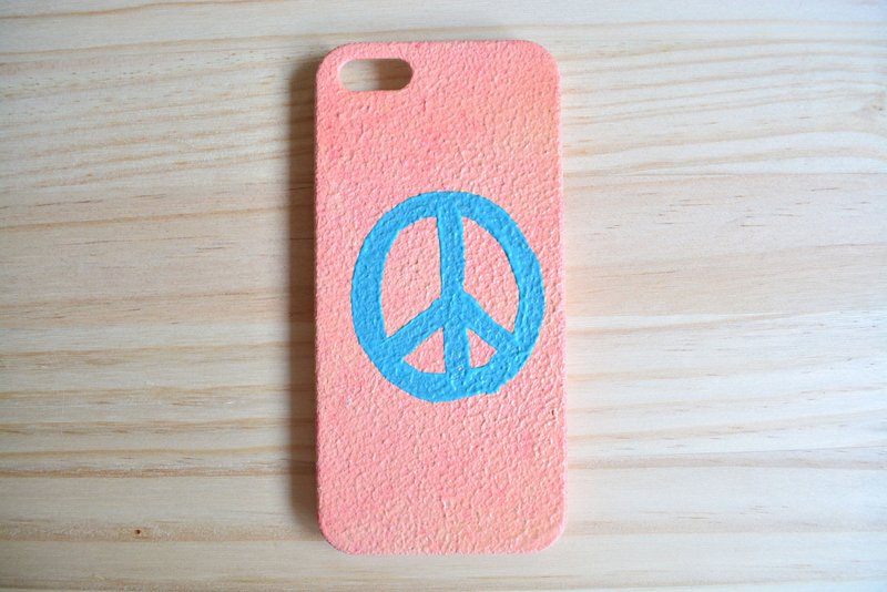 【手机壳上的小几何】peace - 手机壳/手机套 - 塑料 粉红色