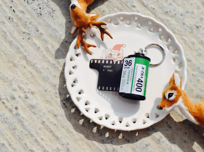 回忆里满满都是你 圣诞节限定肉球定制化底片钥匙圈 - 其他 - 其他金属 多色