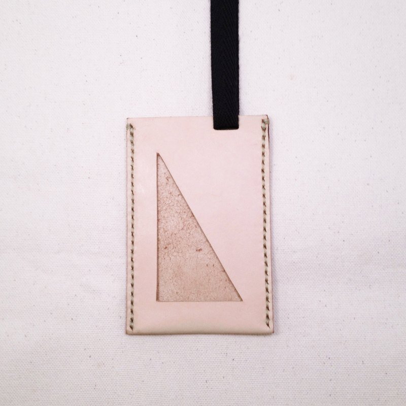 【endorphin】三角函数证件套 · for 名片/悠游卡/识别证/各式卡类证件〈Original/裸〉 - 证件套/卡套 - 真皮 卡其色