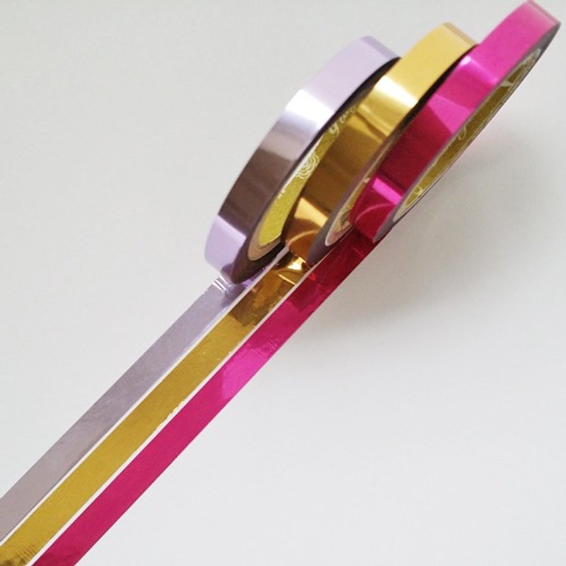 NICHIBAN Petit Joie Metallic Tape 晶晶胶带【公主 (PJMY-01)】 - 纸胶带 - 其他材质 多色