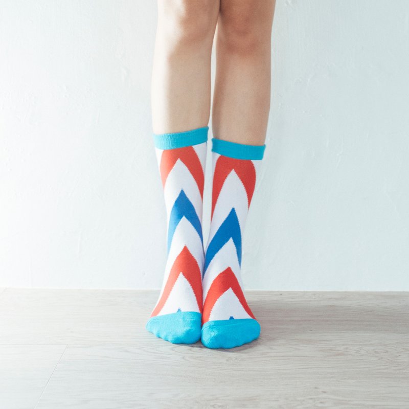 理发厅走马灯 中性袜子 - 袜子 - 棉．麻 多色