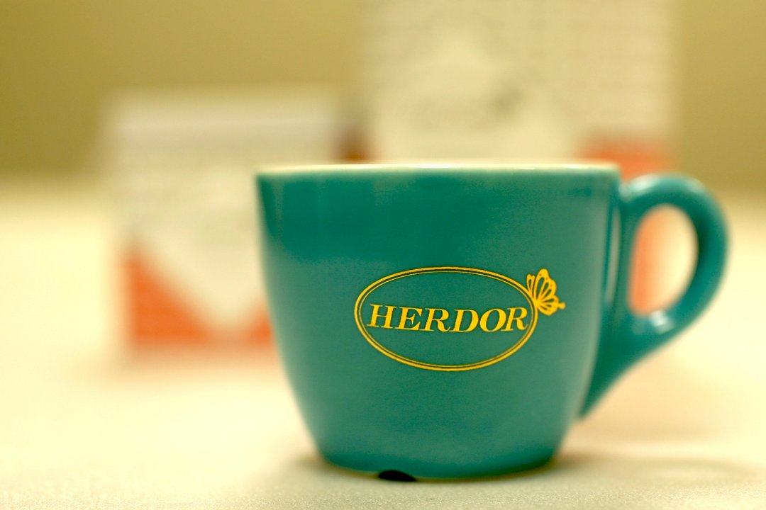 【HERDOR 限量下午茶杯】经典tiffany蓝小花茶杯/下午茶杯/小茶杯 - 茶具/茶杯 - 其他材质 蓝色