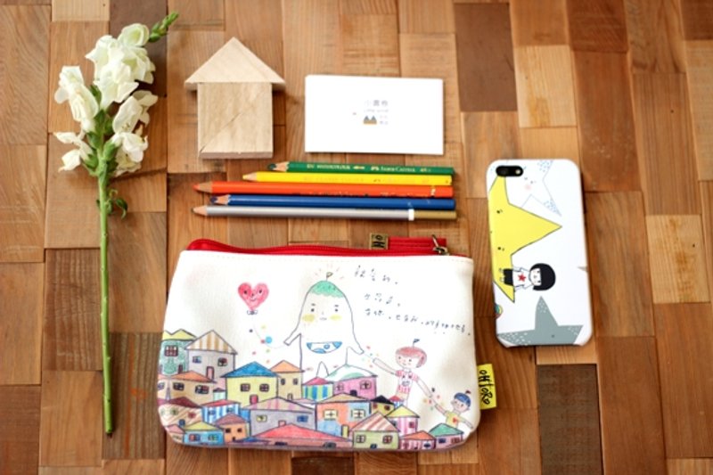 有你有我的美好所在- 随身小物包 - 化妆包/杂物包 - 其他材质 灰色