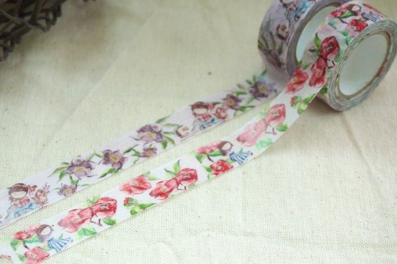 Ariselin Design 纸胶带-紫色圣诞玫瑰 - 纸胶带 - 其他材质 紫色