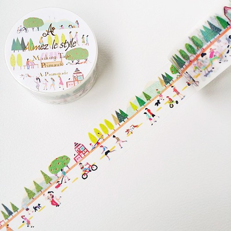 Aimez le style 28mm和纸胶带 (04932 绿荫散步道) - 纸胶带 - 纸 多色
