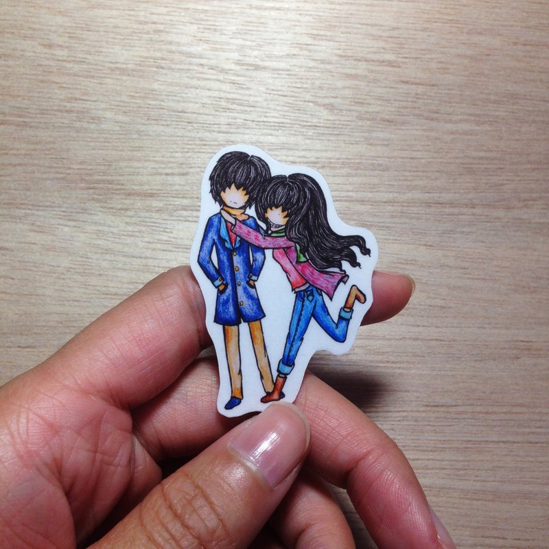 亲爱的 贴纸 - 贴纸 - 纸 多色