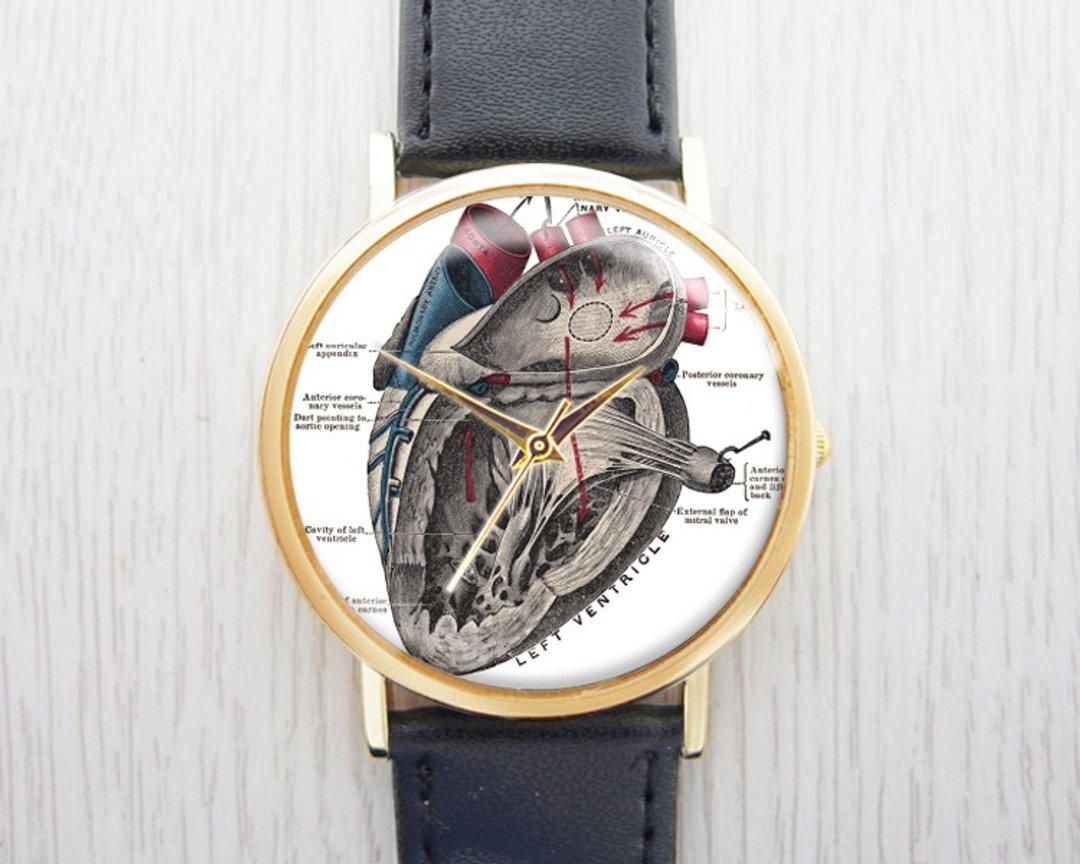 心脏图 - 女表/男表/中性表/配件饰品【Special U Design】 - 男表/中性表 - 其他金属 卡其色
