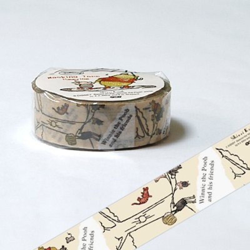 Shinzi Katoh 加藤真治 迪士尼系列2 (维尼小熊 SKD-542C) - 纸胶带 - 纸 白色