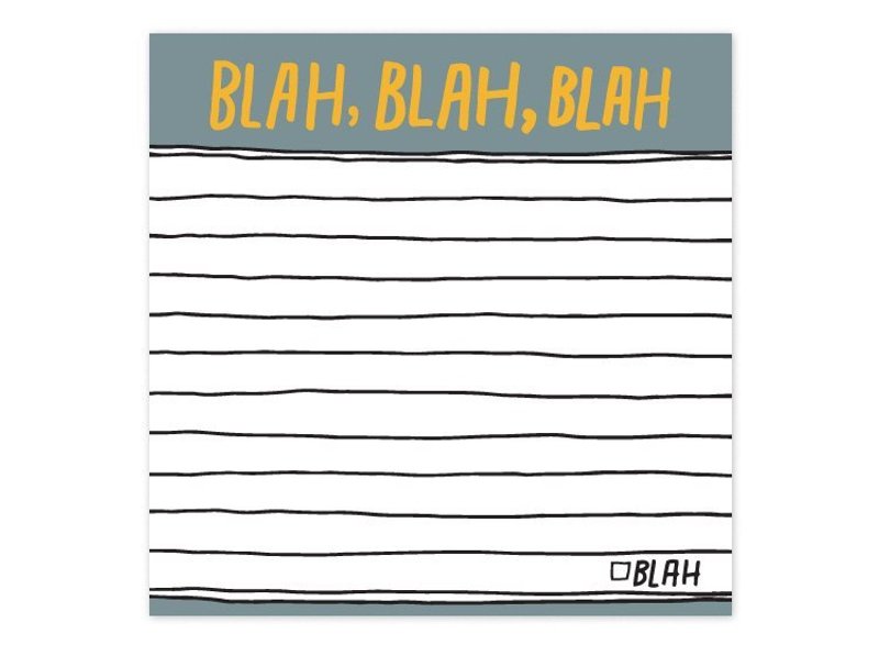 Blah Blah Blah 便利贴 - 其他 - 纸 灰色
