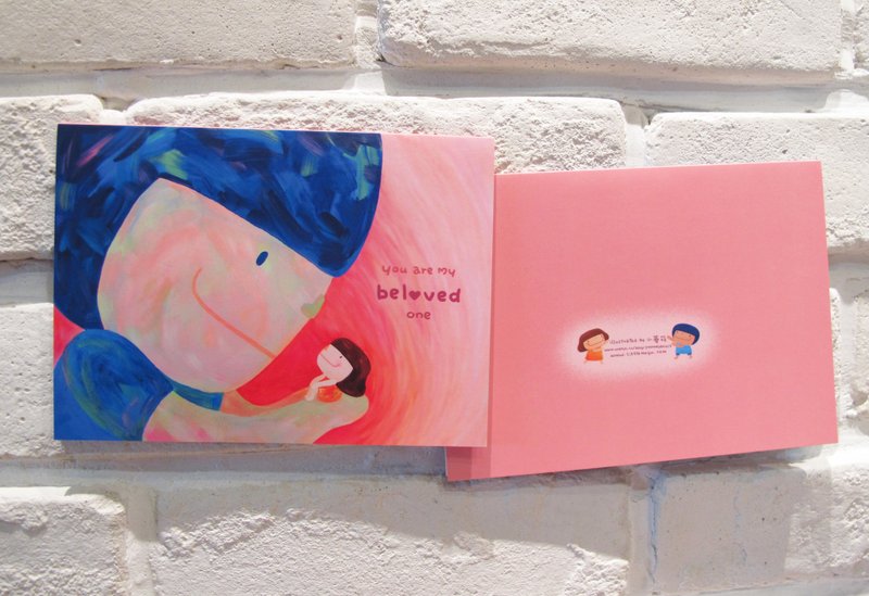 小蘑菇卡片－BELOVED - 卡片/明信片 - 纸 红色