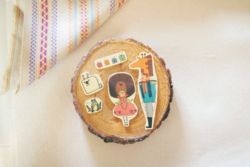 动物园约会-透明防水贴纸 - 贴纸 - 防水材质 多色