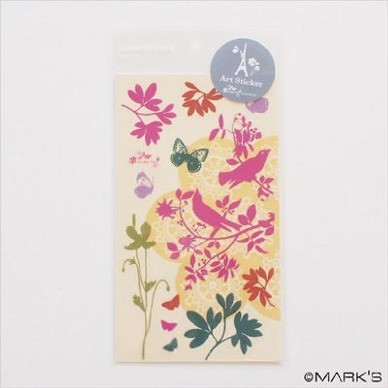 Marks Art Sticker 艺术装饰贴纸 (鸟儿 LZC-ST1-YE) - 贴纸 - 塑料 粉红色