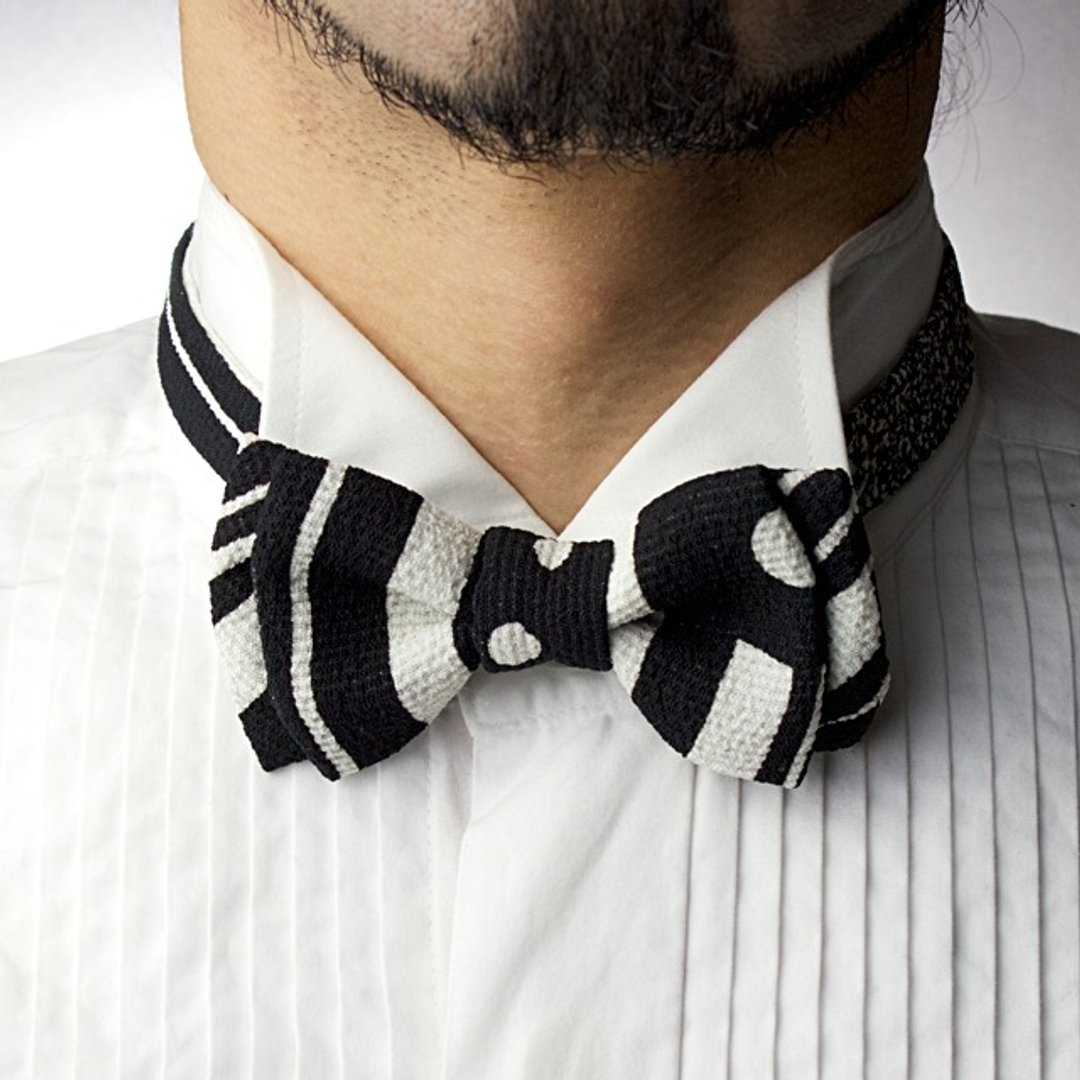 Bowtie (monotone B) - 领带/领带夹 - 其他材质 白色