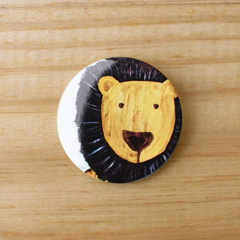 别针 ∣ 大头狮 - 胸针 - 其他材质 橘色