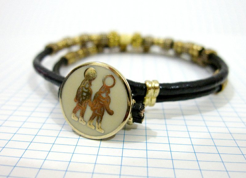 {La Don} 钮扣系列-仿旧古埃及  只有一条 约16CM - 手链/手环 - 其他金属 金色