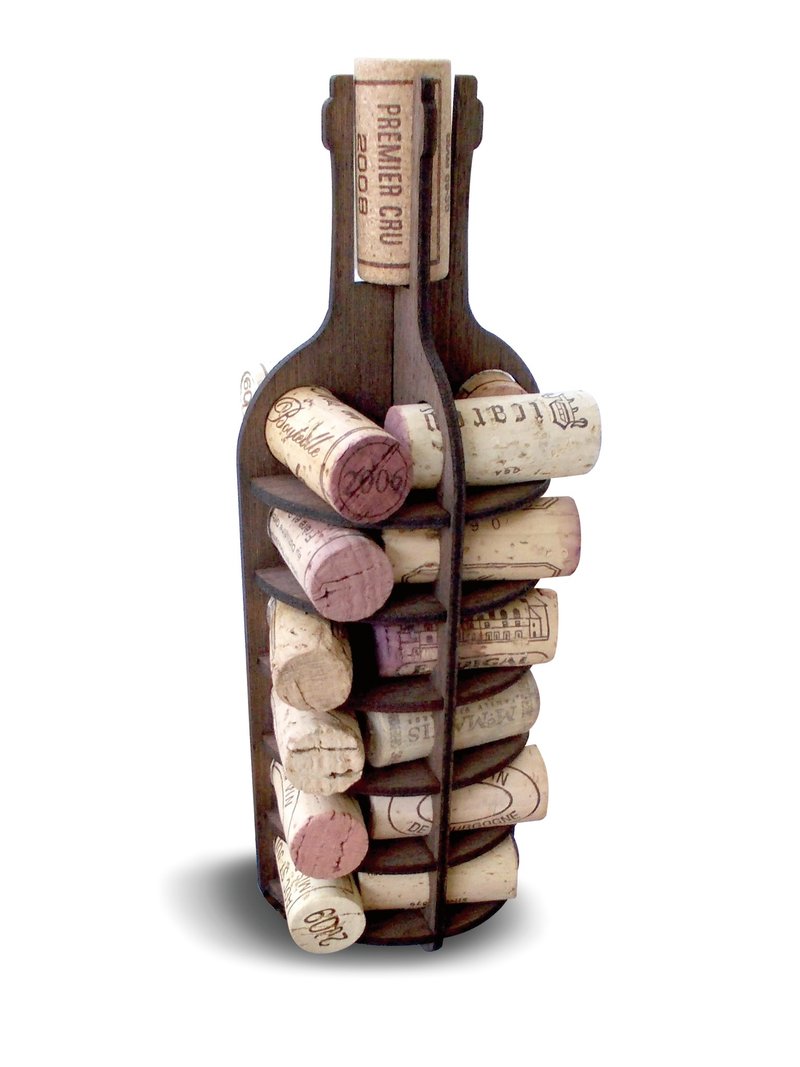 【软木塞收藏架-托盘型〈夹板-样品特价出清〉】居家收纳.情人节 生日 礼物.旅游.婚礼.纪念品.新年 - 收纳用品 - 木头 咖啡色