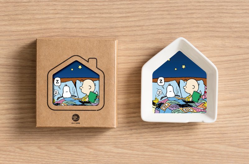 Peanuts 70_房形大盘 - 盘子/餐盘/盘架 - 瓷 