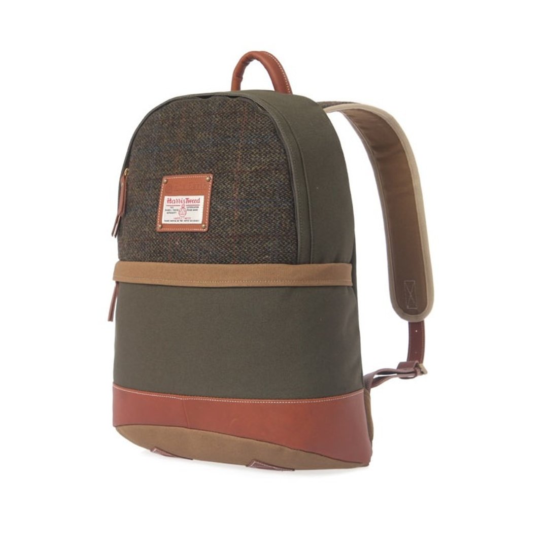 HARRIS TWEED DAYPACK - GREEN - 侧背包/斜挎包 - 羊毛 绿色
