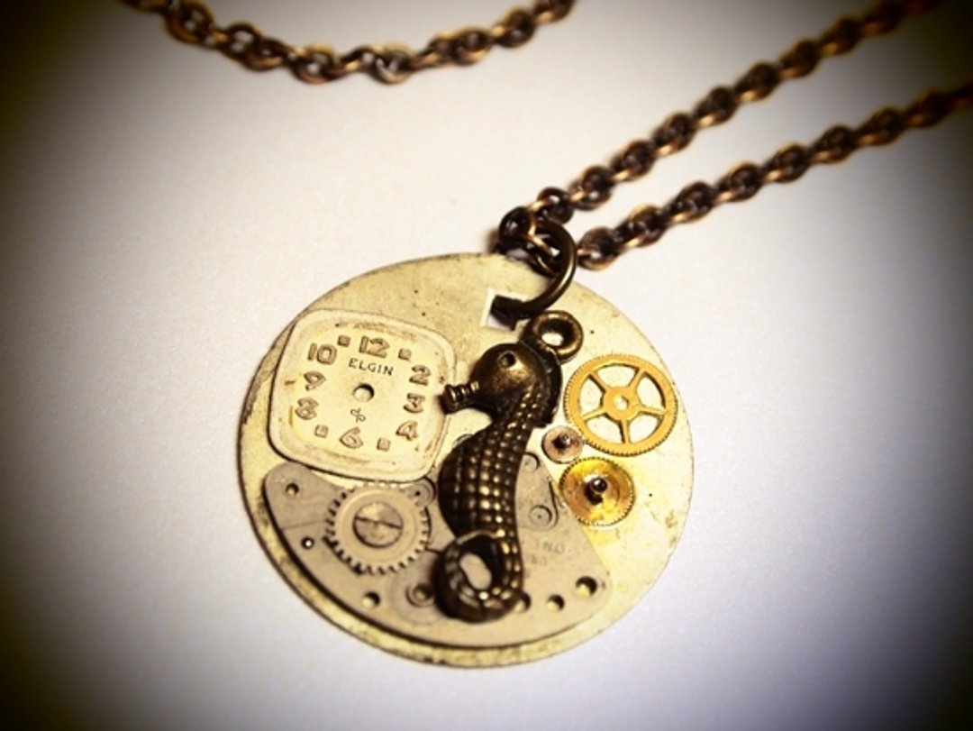 Steampunk 蒸汽庞克风格项链 under the sea - 项链 - 其他金属 金色