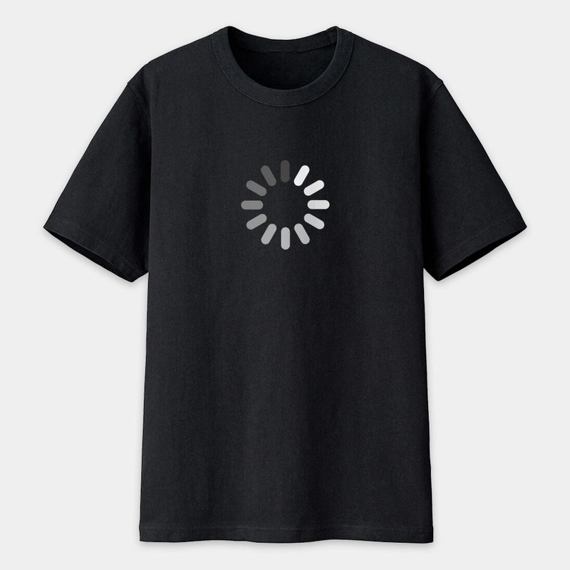 Loading 图案 中性短袖棉T 情侣 T恤 大尺码 PS012 - 男装上衣/T 恤 - 棉．麻 黑色