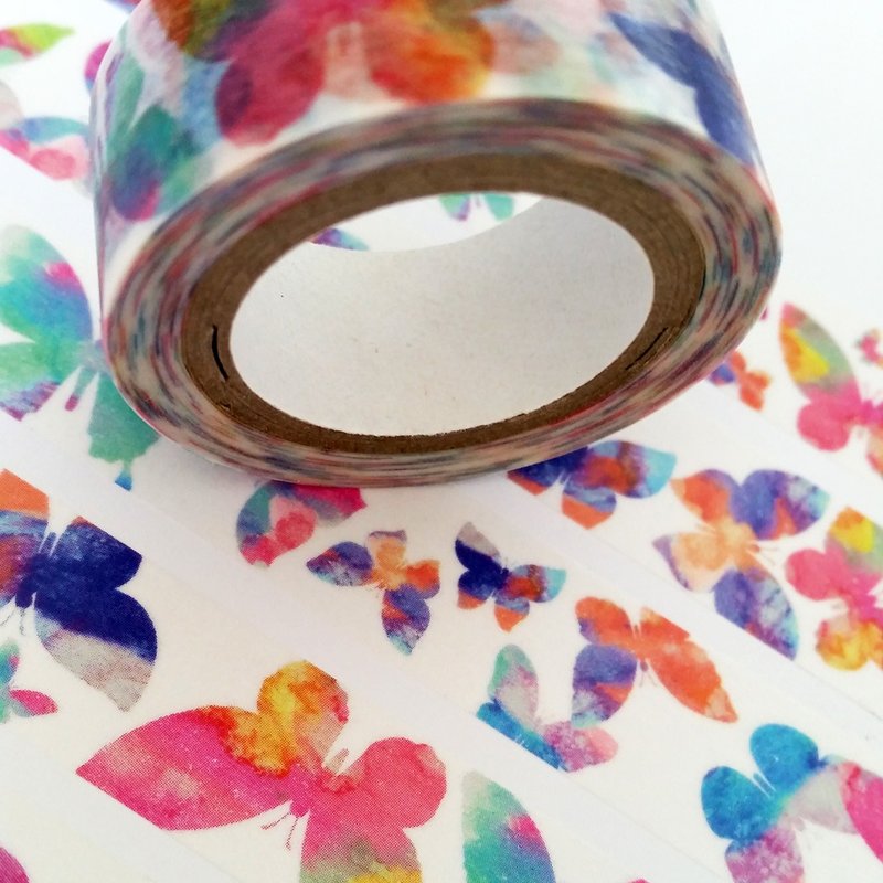 纸胶带 水彩蝶舞 - 纸胶带 - 纸 