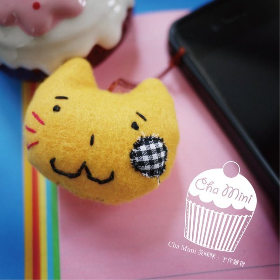 Cha mimi。喵喵加油手机吊饰 Lucky cat cell-phone charm! - 吊饰 - 其他材质 