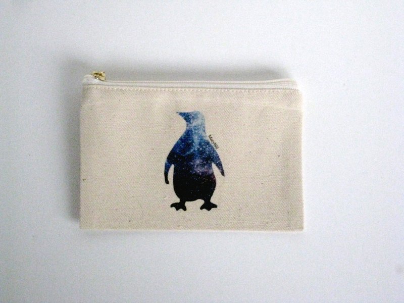 MaryWil小小小文青零钱包-方形小企鹅 - 零钱包 - 其他材质 白色